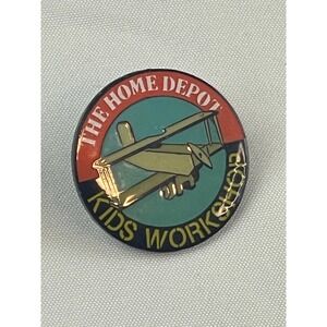 The Home Depot Kids Workshop Biplane Enamel Pin Collectible 00835